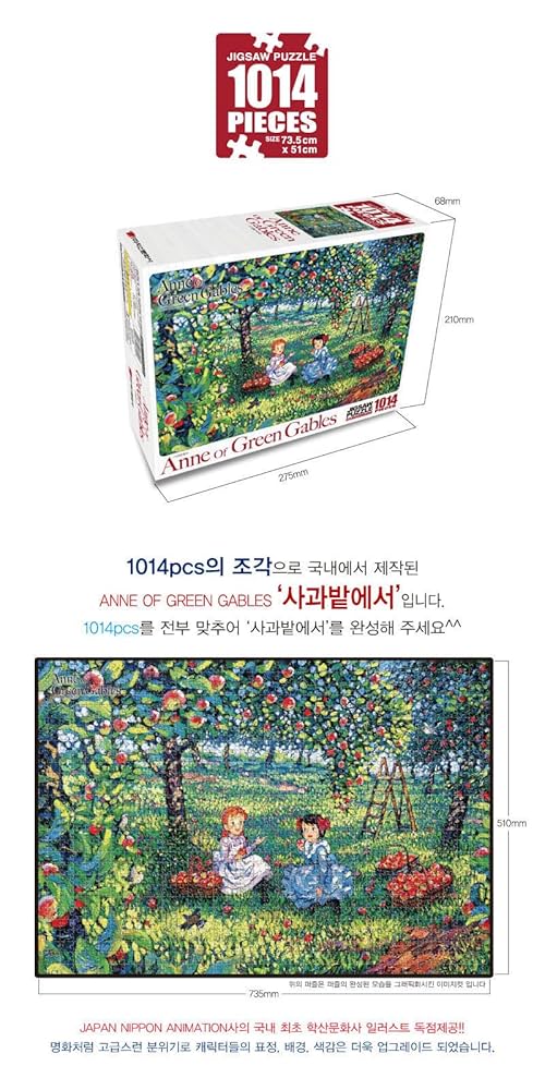 ジグソーパズル ANNE OF GREEN GABLES 1000 PIECES Anne of Green Gables Reading 800 Piece Jigsaw Puzzle (Mini